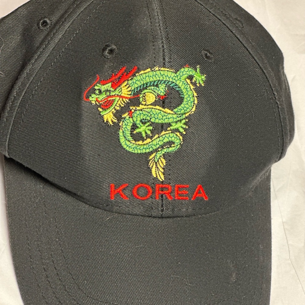 Embroidered Dragon Cap with Korea Design